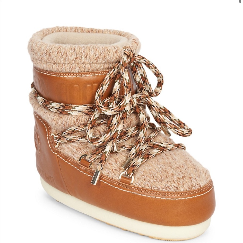 Moon Boot x Chloe Wool Ankle Boots